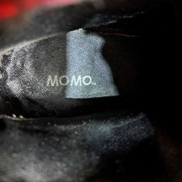 Momo Chelsea Boots Red With Plaid Block Heel Women's Size 10M - Picture 7 of 11